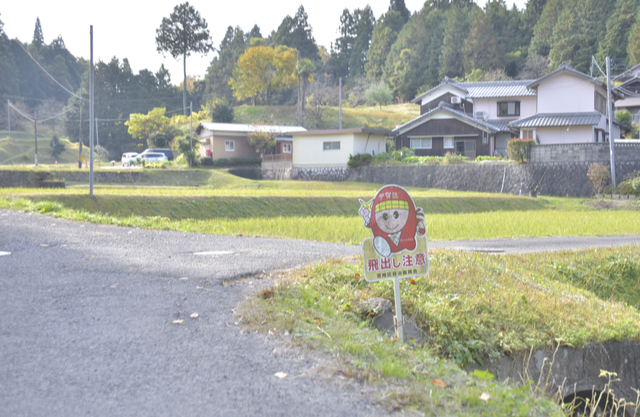 忍者の飛び出し坊や。さすが忍者の町