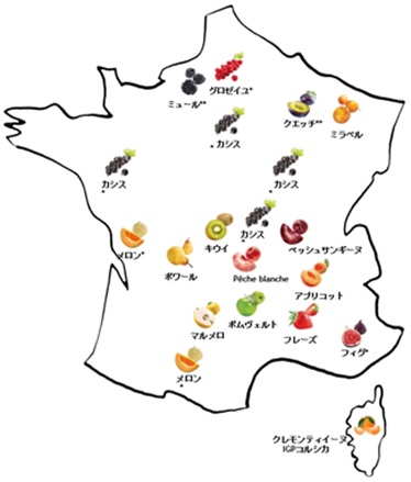 フランス全土にわたる原料調達