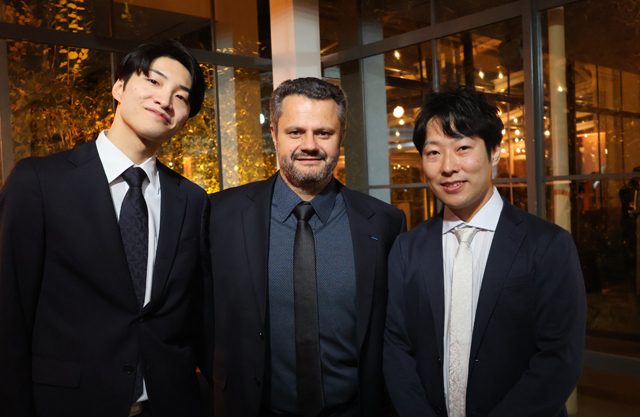 ルレ・デセール会長のヴァンサン・ゲルレ氏と日本選手