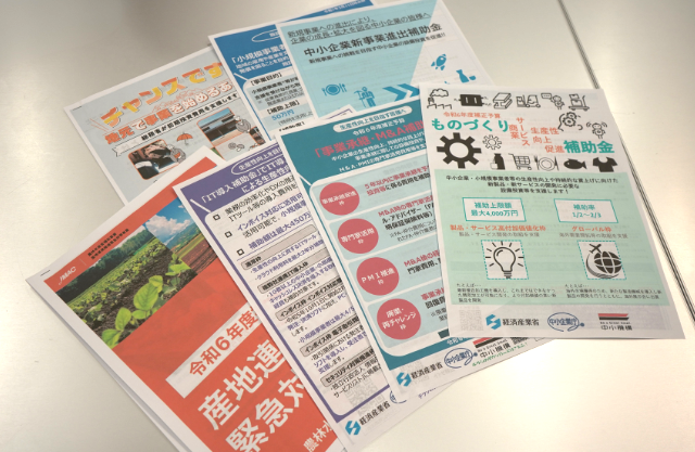 現在交付されている補助金(例)